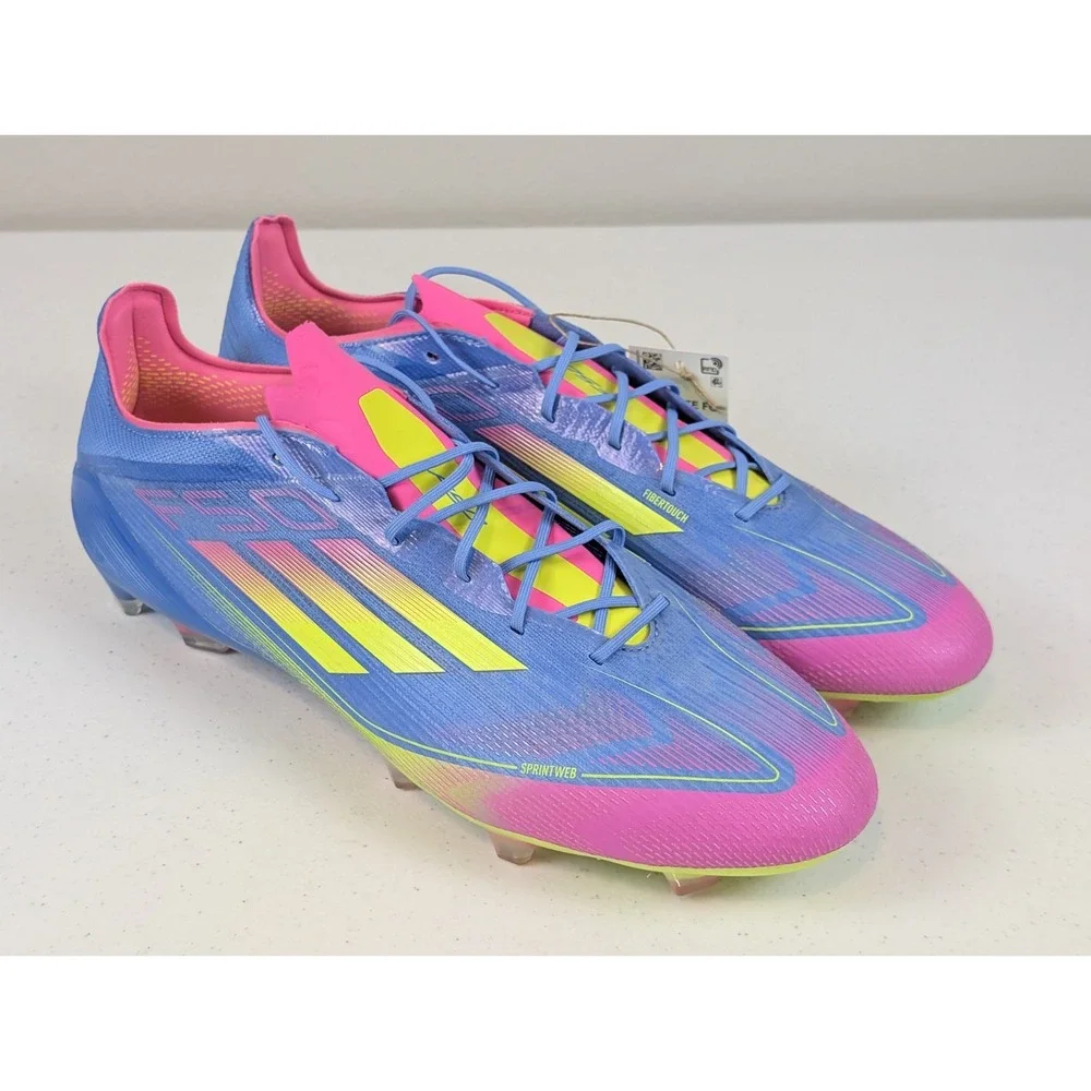 Adidas Adizero F50 Elite FG Soccer Cleats Celestial Pink Blue Size 13 IE1201